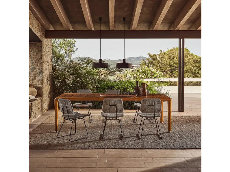 Tavolo in legno Kobo Outdoor di Flexform