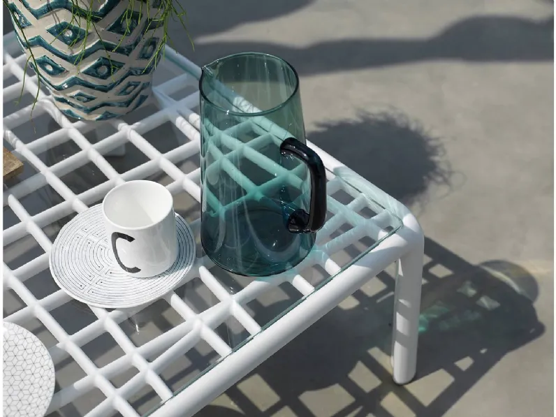 Tavolino per esterni Komodo vetro di Nardi