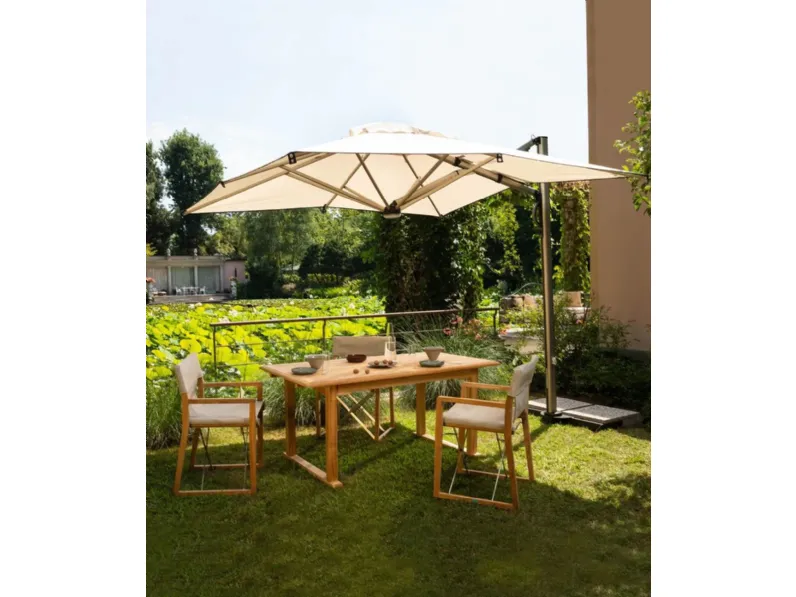 Ombrellone Levante in alluminio e tessuto di Unopiu