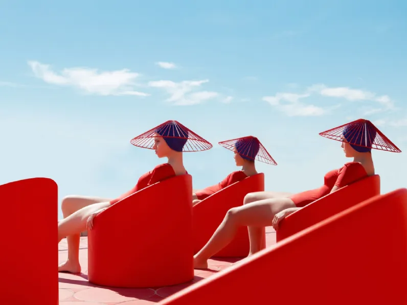 Sedia Lipstick Armchair di Diabla