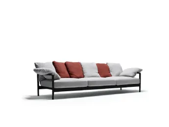 Divano Lissoni Collection Sofa di Knoll, imbottito completamente a mano, è disponibile nelle version