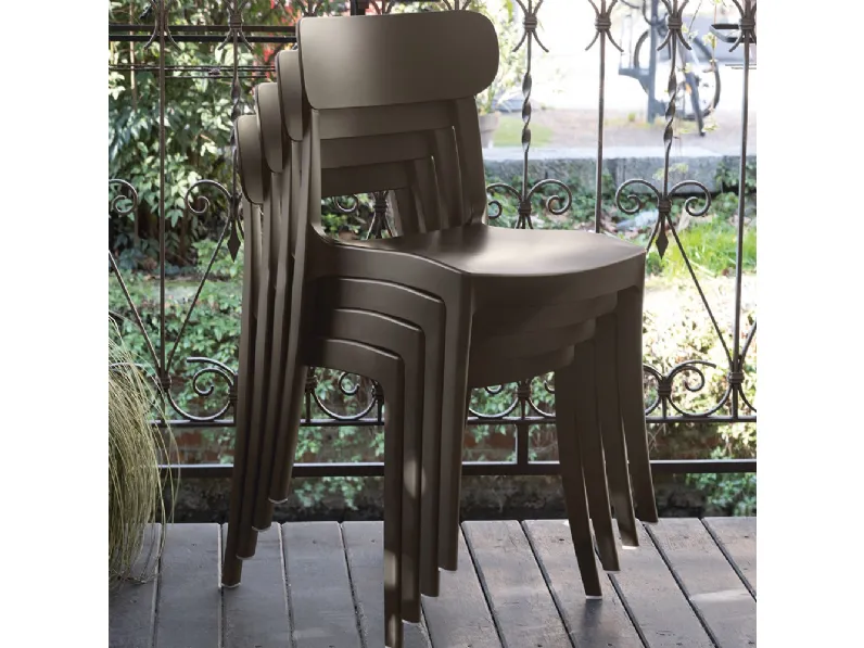 Sedia impilabile Locanda di Connubia Outdoor