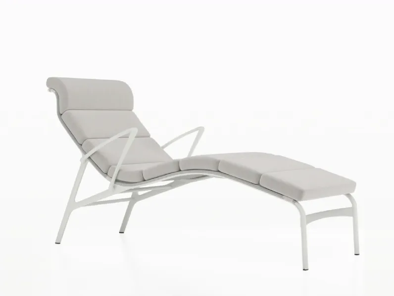 Lettino Longframe soft armrest outdoor di Alias