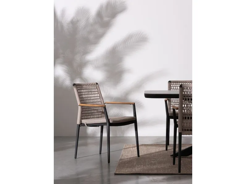 Sedia Maddox in corda di Bizzotto