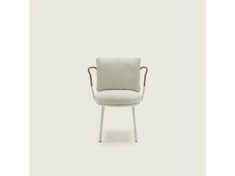 Sedia in acciaio Margherì di Flexform