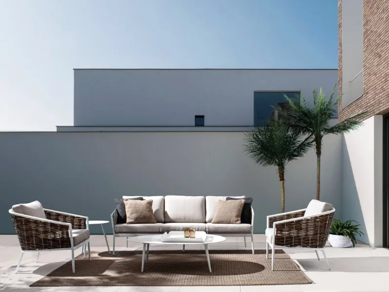 Maribela Arredo da esterno in tessuto, fibra sintetica e alluminio Maribela di Bizzotto