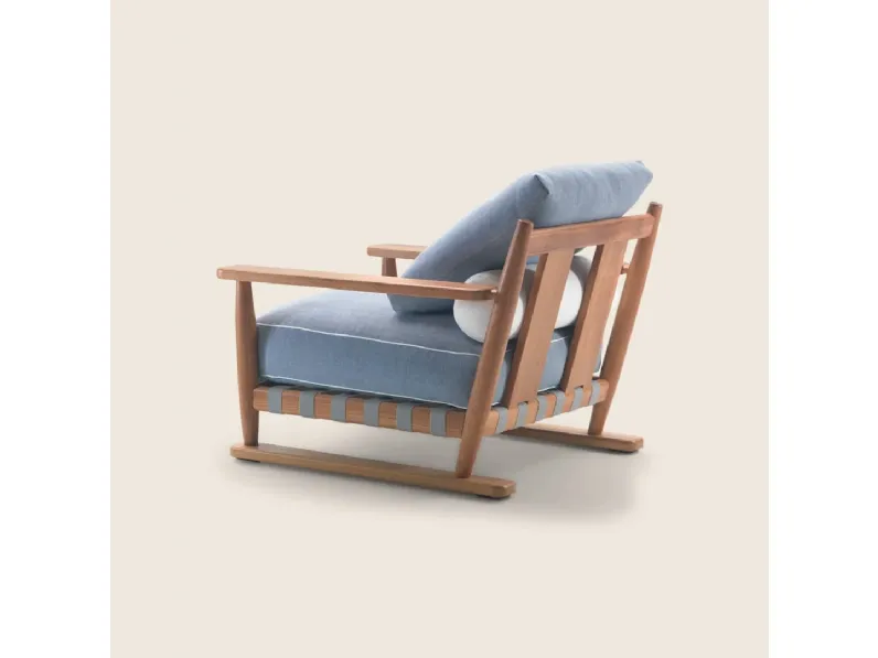 Poltroncina Meriggio in legno massello di Flexform