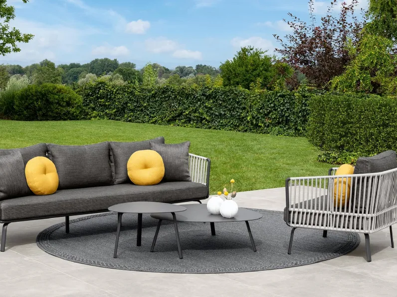  Arredo da esterno in tessuto con struttura in alluminio Milo di Talenti