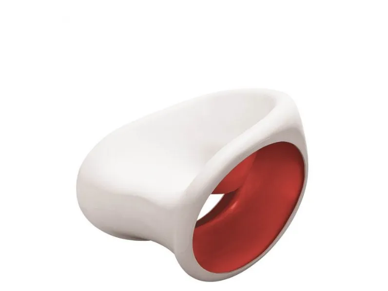 Poltroncina a dondolo da esterno e interno MT3 di Driade