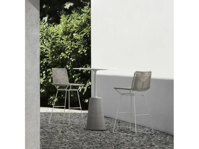 Sgabello in corda intrecciata Neil Twist Stool di MDF Italia