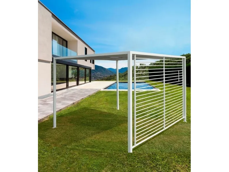 Gazebo in alluminio bianco Noah di Bizzotto