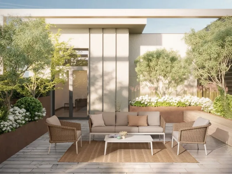 Arredo da esterno Oceana in alluminio e fibra sintetica di Bizzotto