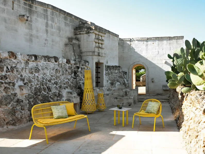 Arredo da esterno in alluminio e corda nautica Panama di Talenti