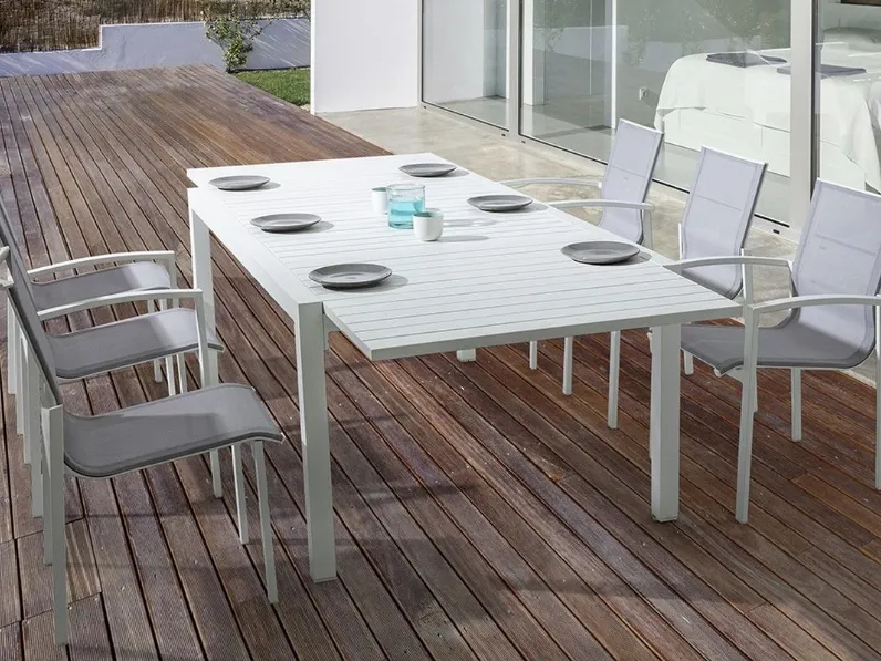 Tavolo Pelagius in alluminio di Bizzotto