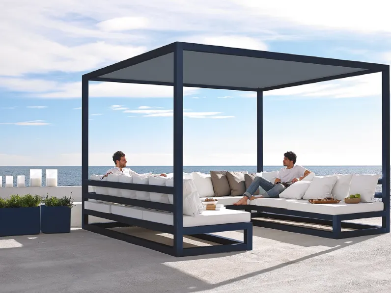 Gazebo con divano Pergola Sofa di Gandia Blasco