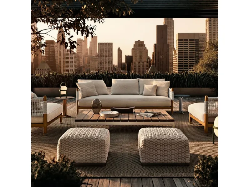 Pouf in fibre di polietilene Phuket di Flexform