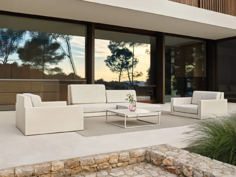 Divano e Poltrona da giardino Pixel Sofa Modular di Vondom