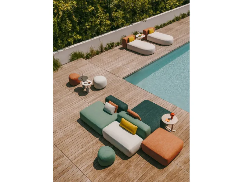Divano da giardino in tessuto Plus Componibile di LaPalma