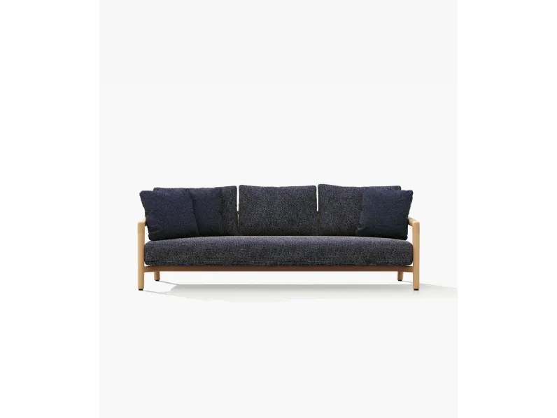 Divano Ponte in legno e tessuto di Poliform