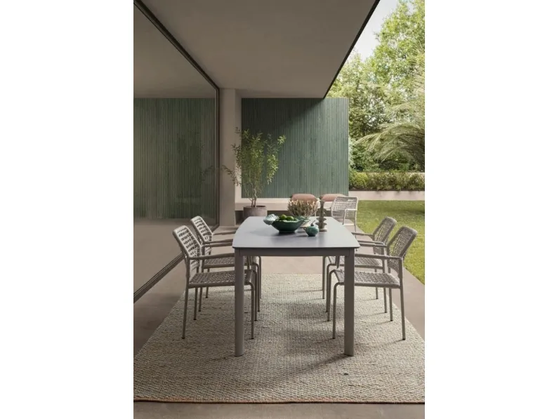 Sedia Rajada in corda e alluminio di Bizzotto