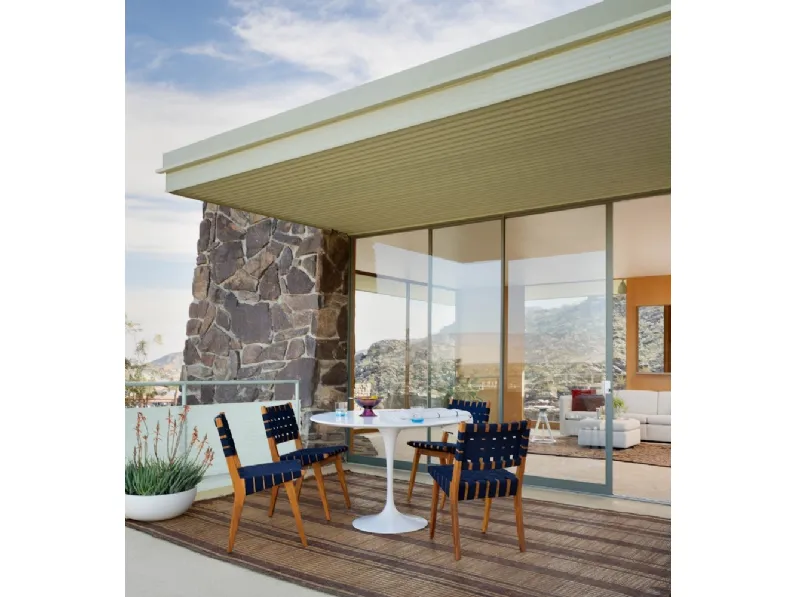 Sedia Risom Outdoor Side Chair di Knoll