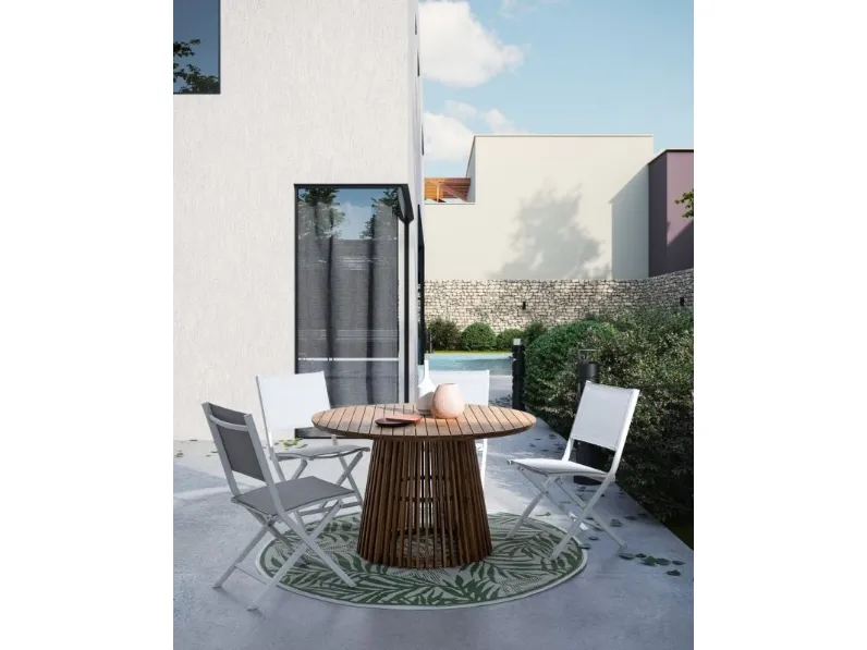 Tavolo rotondo in legno Rodano di Bizzotto