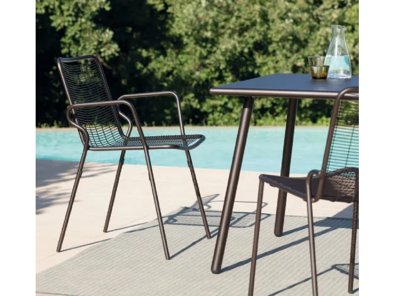 Sedia e tavolo Roma in metallo di Vermobil