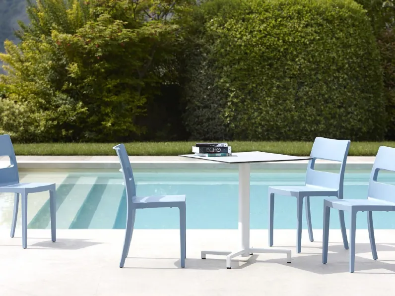 Sedia impilabile da giardino Sai Go Green di Scab Design
