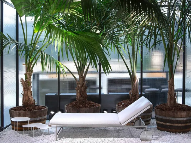 Lettino Sale in tessuto e metallo di Living Divani