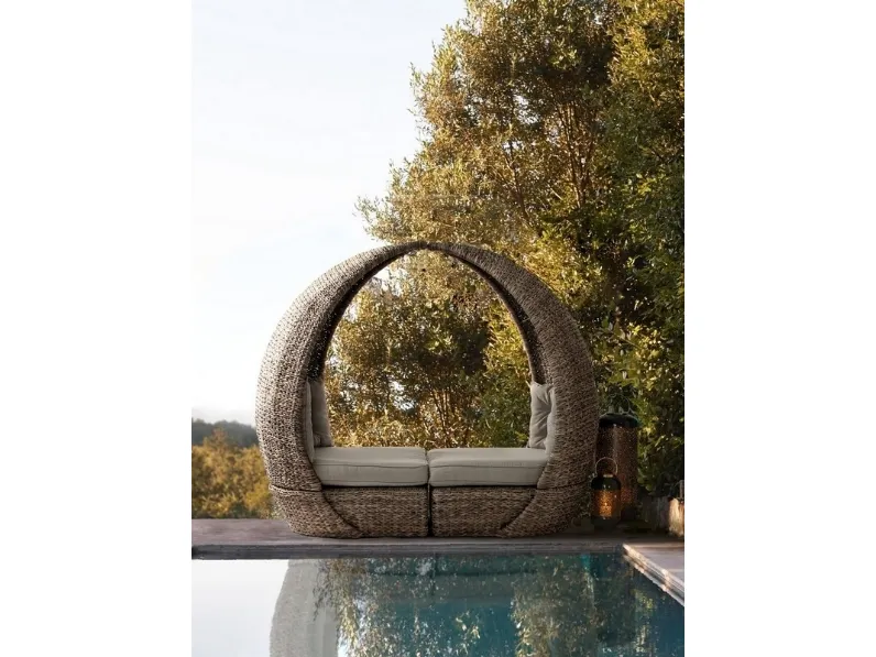 Poltrona in alluminio e fibra sintetica Samui di Bizzotto