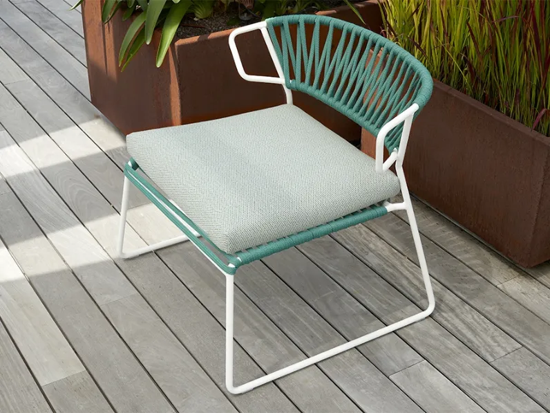 Poltroncina da esterno Lisa Lounge Filò di Scab Design
