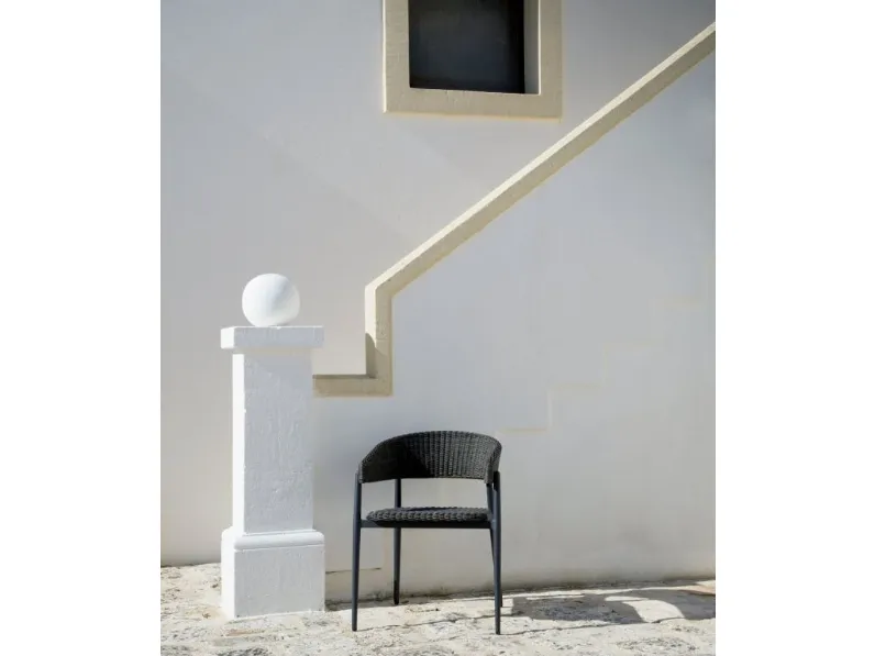 Sedia Experience in fibra sintetica e metallo di Unopiu