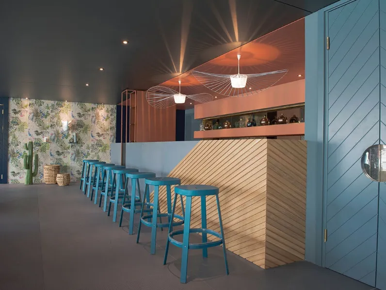 Sgabello Thor in acciaio di Emu