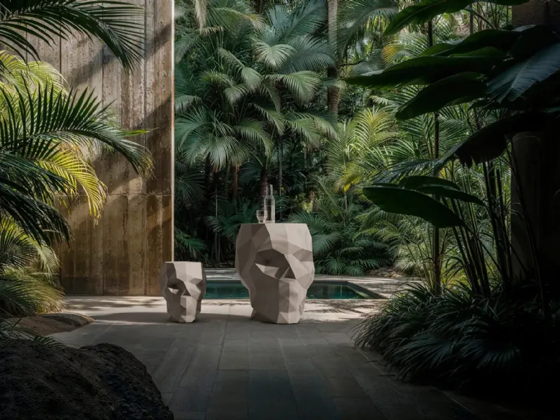 tavolo e Sgabello Skull di Vondom