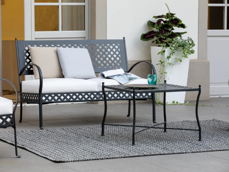 Divano e Tavolino Springtime in metallo di Vermobil