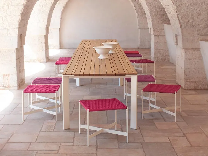 Tavolo da giardino Sunset in legno di Sassofrasso di Paola Lenti