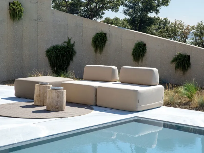 Divano componibile in tessuto imbottito Suomy di Vermobil