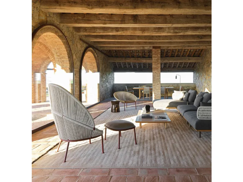 Tavolino Sway in legno e ceramica di Molteni & C