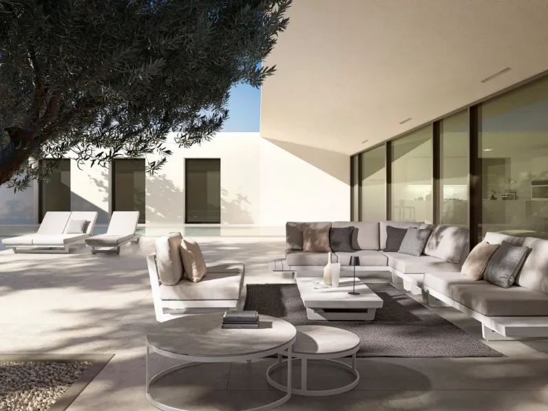 Tavolino in ceramica Talunas di Bizzotto