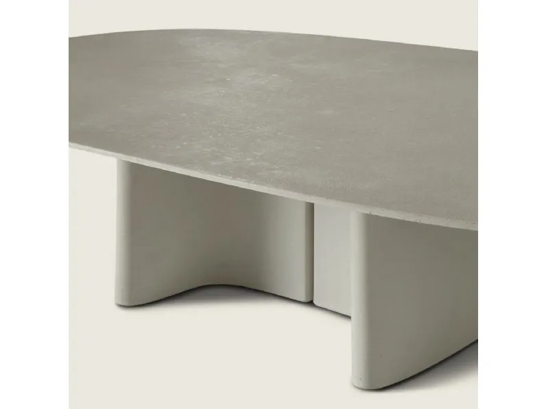 Tavolino in cemento Tara Outdoor di Flexform