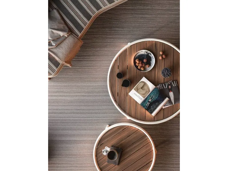 Tavolino Erica in legno e alluminio di B&B Italia