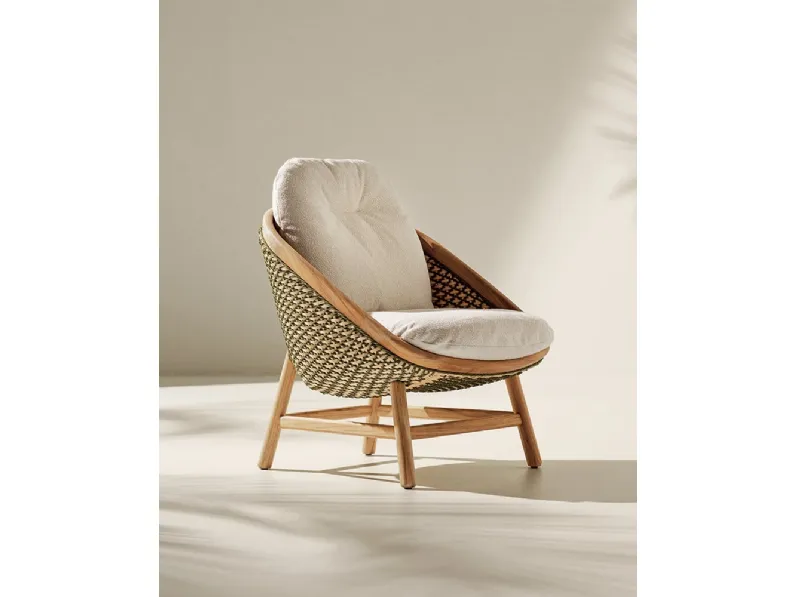 Poltrona Teodora in teak naturale di Ethimo