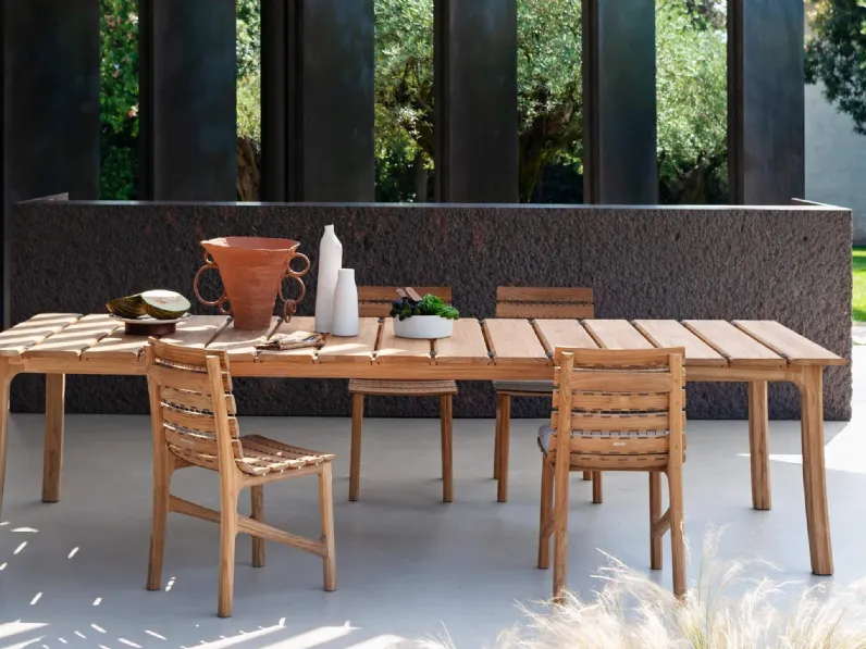 Tavolo e Sedie in teak Teseo di Roda