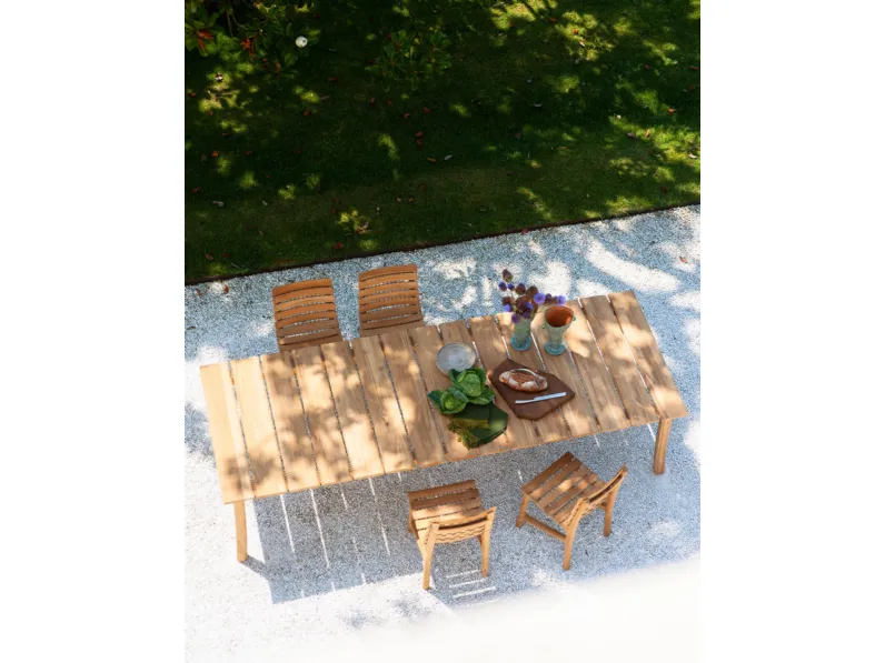 Tavolo e Sedie in teak Teseo di Roda