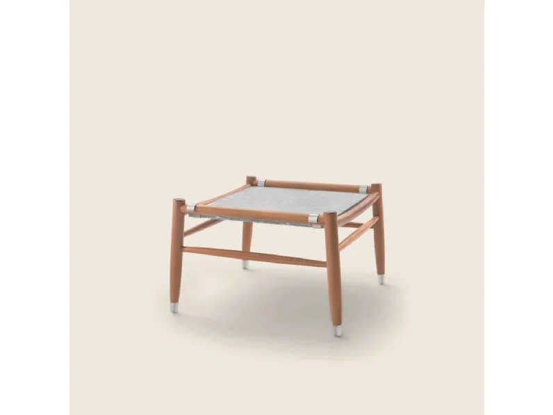Tavolino in pietra e legno Tessa Outdoor di Flexform