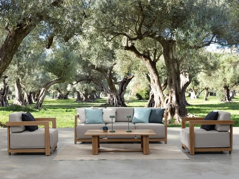 Arredo da esterno Theseus in alluminio e tessuto di Bizzotto