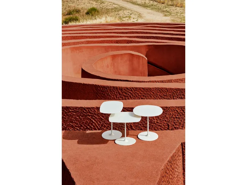 Tavolini Thierry in vetro e metallo di Kartell