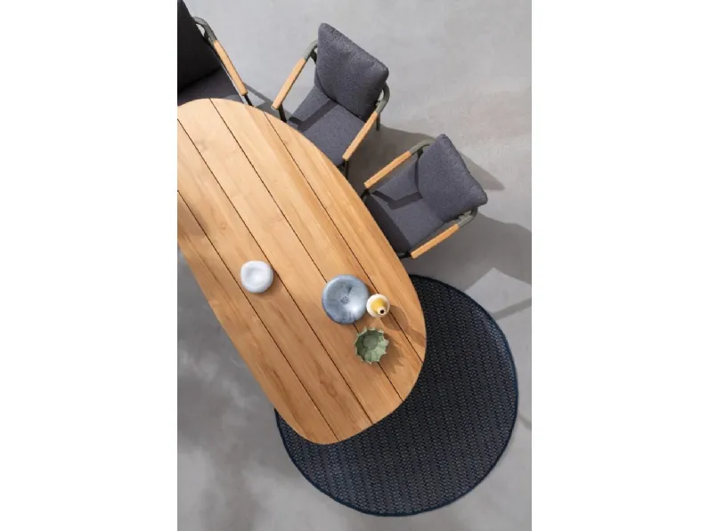 Titus Tavolo in teak di Bizzotto