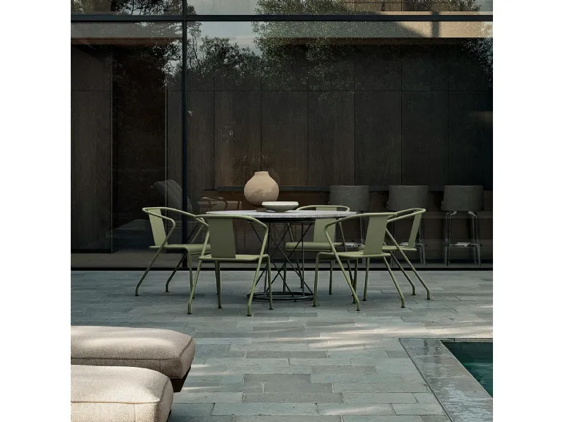 Tavolo in pietra Torcello Outdoor di Flexform
