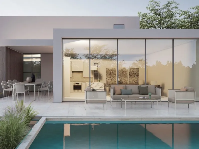 Arredo da esterno Ulises in alluminio e tessuto di Bizzotto